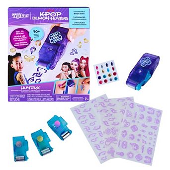 Cool Maker KPop Demon Hunters HUNTR/X Shimmer Foil Tattoos Arts & Crafts Kit
