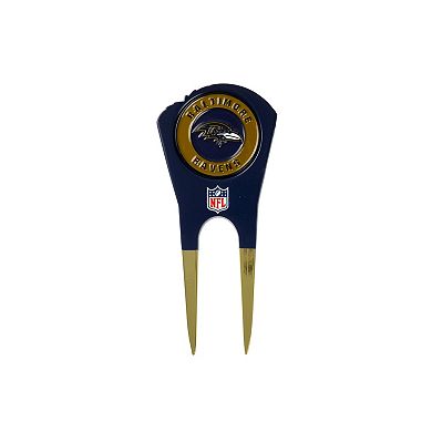 NFL Baltimore Ravens Shaped Divot Tool