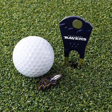 NFL Baltimore Ravens Shaped Divot Tool