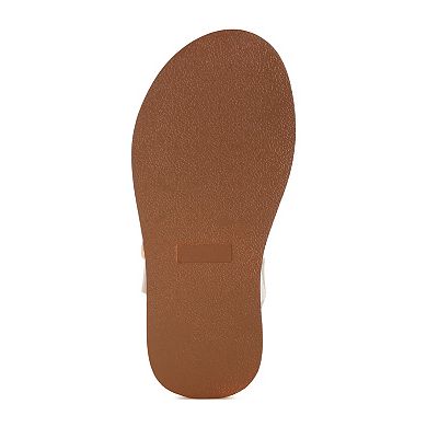 London Rag Osiha Women's Platform Sandals with Buckle Accent