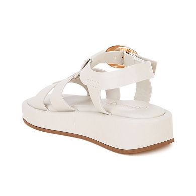 London Rag Osiha Women's Platform Sandals with Buckle Accent