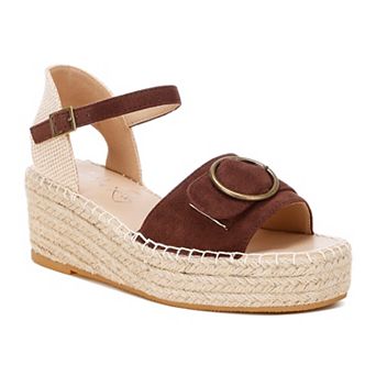 London Rag Amilta Women's Ankle Strap Wedge Sandals