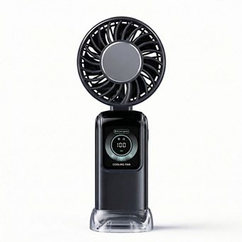 Handheld Cooling Fan with Semiconductor TEC Portable Rechargeable Foldable Fan Ice Cooling