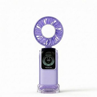 Handheld Cooling Fan with Semiconductor TEC Portable Rechargeable Foldable Fan Ice Cooling