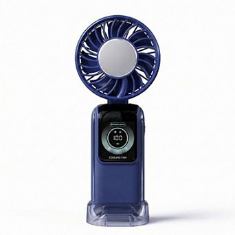 Handheld Cooling Fan with Semiconductor TEC Portable Rechargeable Foldable Fan Ice Cooling