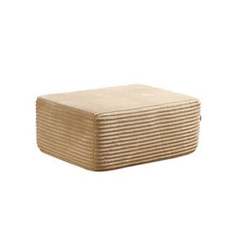 Ovios No Assembly Furniture, Durable Ottoman for Apartment Essentials, Plush/Corduroy/Sherpa Fabric