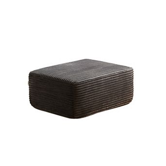 Ovios No Assembly Furniture, Durable Ottoman for Apartment Essentials, Plush/Corduroy/Sherpa Fabric