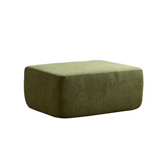 Ovios No Assembly Furniture, Durable Ottoman for Apartment Essentials, Plush/Corduroy/Sherpa Fabric