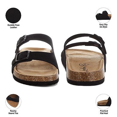 London Rag Gloriosa Women's Slip-On Comfort Sandals