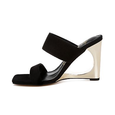 London Rag Zimeski Women's Wedge Slip-On Sandals