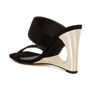 London Rag Zimeski Women's Wedge Slip-On Sandals