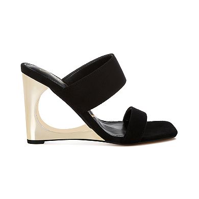 London Rag Zimeski Women's Wedge Slip-On Sandals