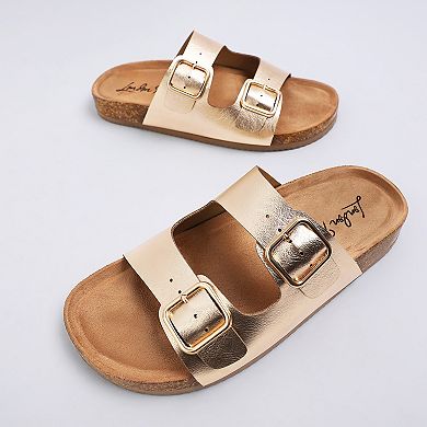 London Rag Parla Women's Slip-On Buckle Sandals