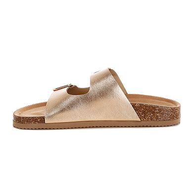London Rag Parla Women's Slip-On Buckle Sandals