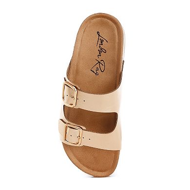 London Rag Parla Women's Slip-On Buckle Sandals