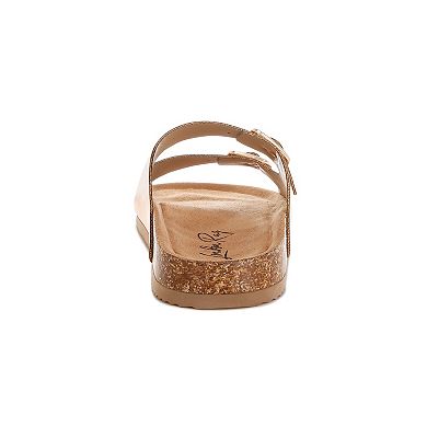 London Rag Parla Women's Slip-On Buckle Sandals