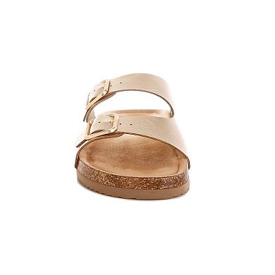 London Rag Parla Women's Slip-On Buckle Sandals