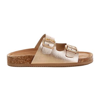 London Rag Parla Women's Slip-On Buckle Sandals