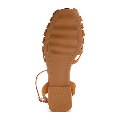 London Rag Corvina Women's Slingback Flat Sandals