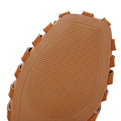 London Rag Corvina Women's Slingback Flat Sandals