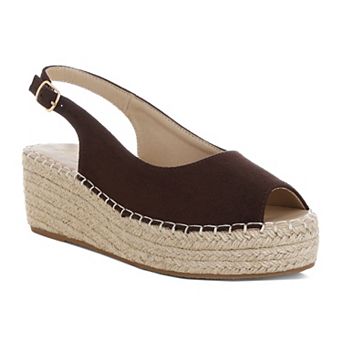 London Rag Georna Women's Slingback Wedge Sandals