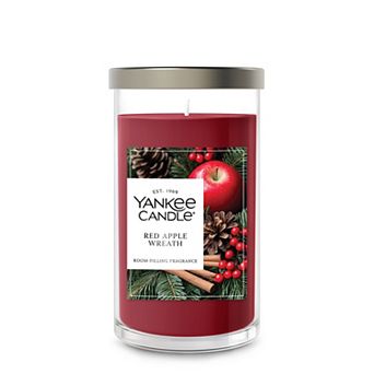 Yankee Candle® Red Apple Wreath Medium Pillar Scented Candle 14.25-oz.