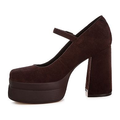 London Rag Kenny Women's Platform Mary Jane Heels