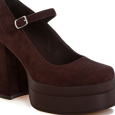 London Rag Kenny Women's Platform Mary Jane Heels