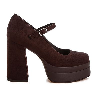 London Rag Kenny Women's Platform Mary Jane Heels