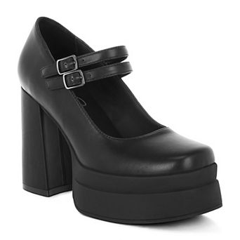 London Rag Kenny Women's Platform Mary Jane Heels