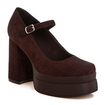 London Rag Kenny Women's Platform Mary Jane Heels