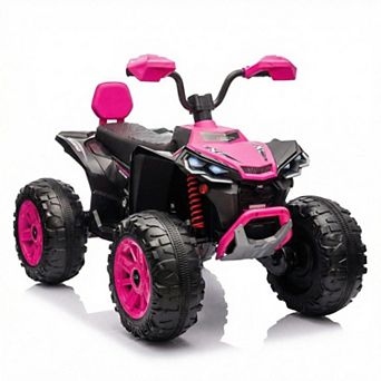 ANIXOL 24V Dual-Seat Kids Ride-On ATV with LED Lights and Music