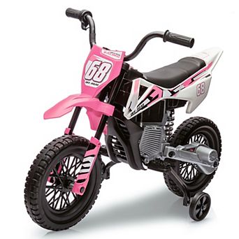 ANIXOL 12V Kids Electric Dirt Bike with Training Wheels