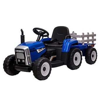 ANIXOL 12V Kids Ride-On Tractor with Detachable Trailer and Parent Remote