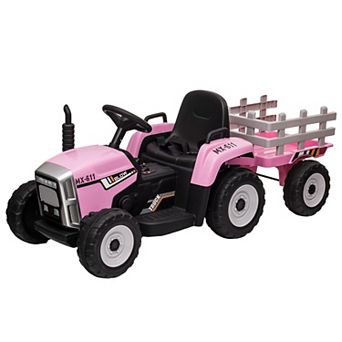 ANIXOL 12V Kids Ride-On Tractor with Detachable Trailer and Parent Remote