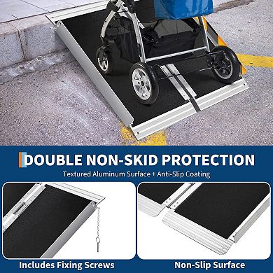 ANIXOL Portable Aluminum Wheelchair Ramp