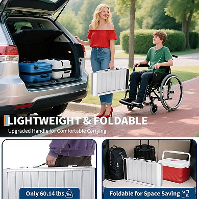 ANIXOL Portable Aluminum Wheelchair Ramp
