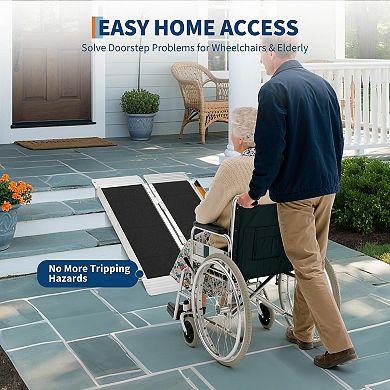 ANIXOL Portable Aluminum Wheelchair Ramp