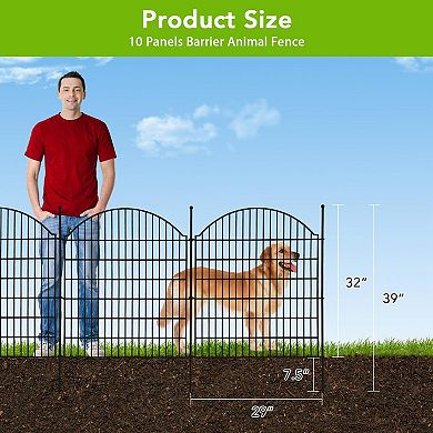 ANIXOL No-Dig Garden Decorative Fence