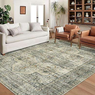 ANIXOL Vintage Washable Area Rug