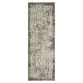 ANIXOL Modern Abstract Washable Area Rug, Soft Non-Slip Low-Pile Carpet