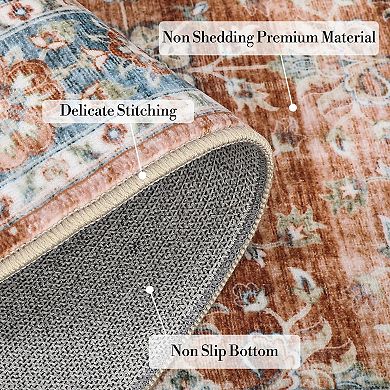 ANIXOL Washable Non-Slip Area Rug