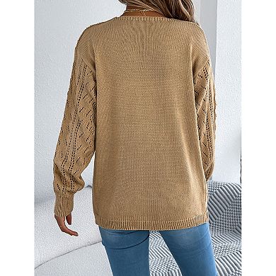 Women Cardigan Sweater Casual Loose Long Sleeve Coat
