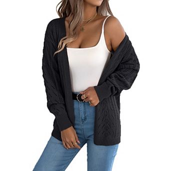 Women Cardigan Sweater Casual Loose Long Sleeve Coat