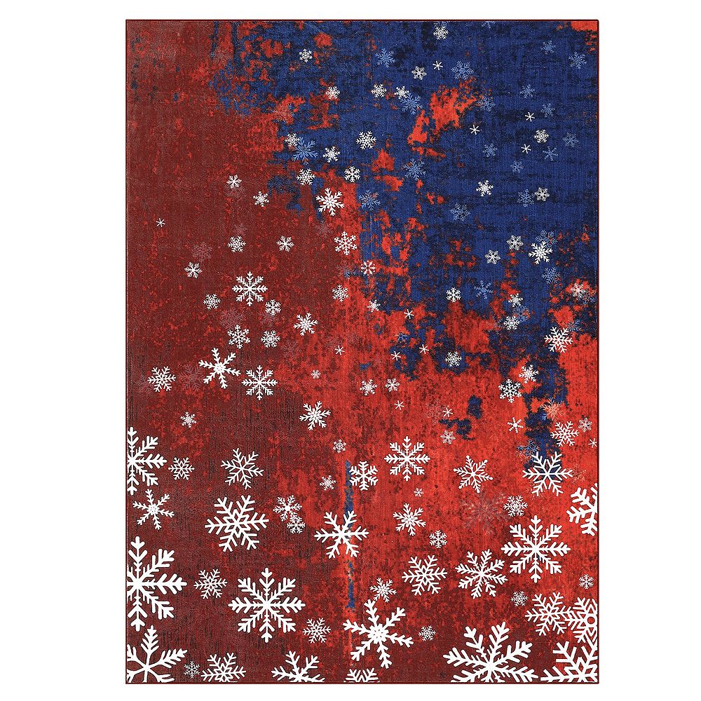 ANIXOL Christmas Machine Washable Area Rug