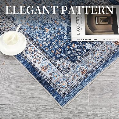 ANIXOL Washable Boho Vintage Area Rug