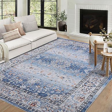 ANIXOL Washable Boho Vintage Area Rug