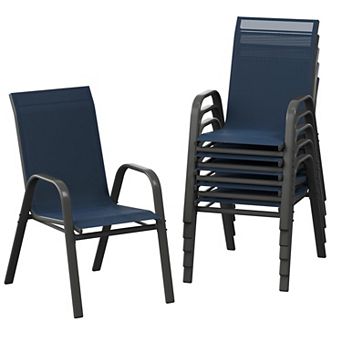 IDEALHOUSE Stackable Outdoor Dining Chair Set