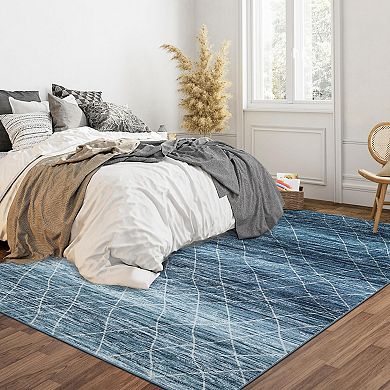 ANIXOL Machine Washable Non-Slip Area Rug