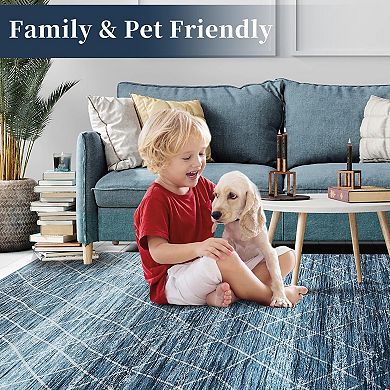 ANIXOL Machine Washable Non-Slip Area Rug